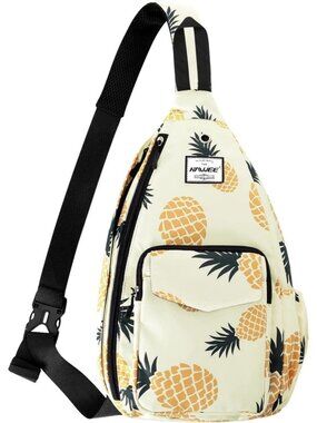Women's Pineapple Resistant Sling Backpack For Adjustable Crossbody Bag
